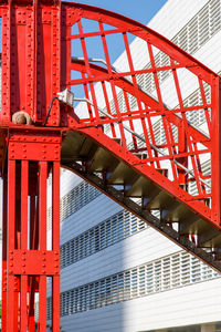 Low angle view of bridge against sky