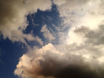 Low angle view of clouds in sky