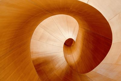 Low angle view of spiral staircase