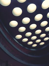 Low angle view of illuminated lanterns