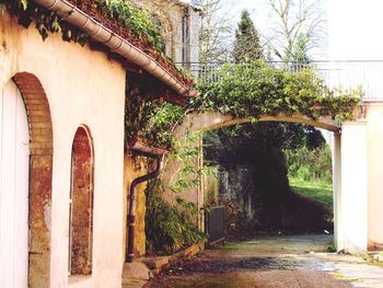 Entrance of old building