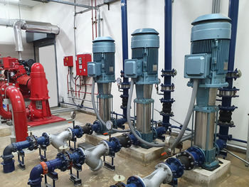 Water pump system in the building