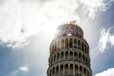 Low angle view of historic building against sky