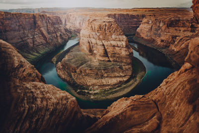 Rock formations in a canyon