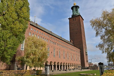 Exterior of historic building against sky