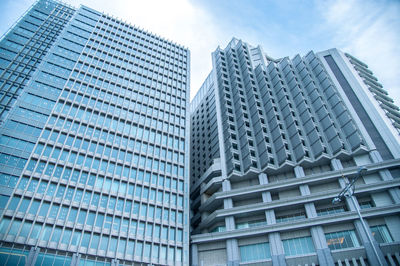 High-rise buildings and blue sky - tokyo, japan