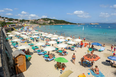 Panoramic view of beach against sky