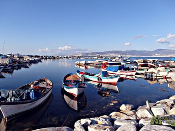 Boats in sea