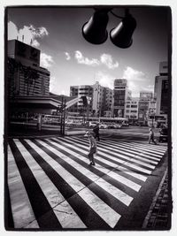 People walking in city