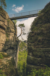 Bastei brücke, elbsandsteingebirge, sächsische schweiz, sachsen.