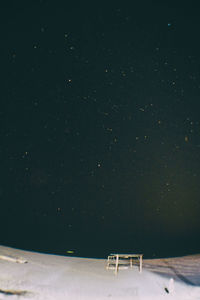 Close-up of water against sky at night