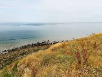 Scenic view of sea against sky