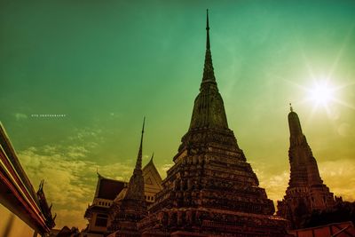 Low angle view of temple