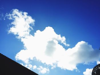 Low angle view of blue sky