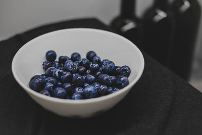 Close-up of fruits in bowl on table