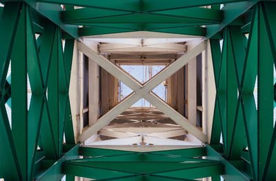 Low angle view of ceiling of building