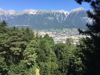 Scenic view of mountain against sky