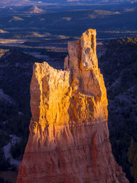 View of rock formations