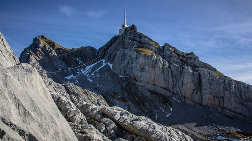 Scenic view of mountain against sky