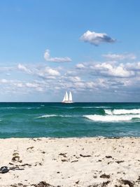 Scenic view of sea against sky