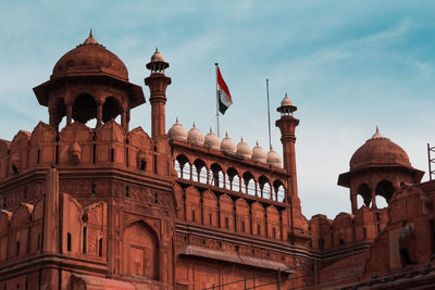 Low angle view of historical building against sky