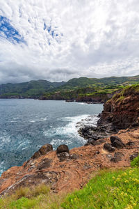 Scenic view of sea against sky