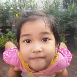 Portrait of cute girl