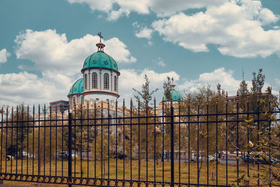 View of building against cloudy sky