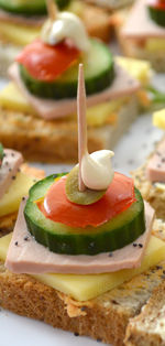 Close-up of ice cream in plate