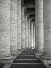 Columns in old building