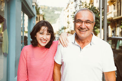 Portrait of a smiling young couple