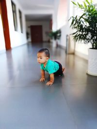 Boy in bathtub