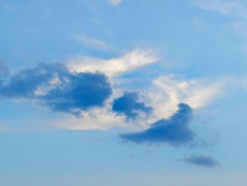 Low angle view of clouds in sky