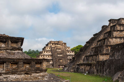 Low angle view of historical building against sky