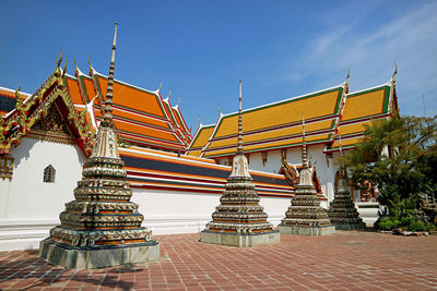 Wat pho temple, one of bangkok's oldest temples located in rattanakosin island, bangkok, thailand