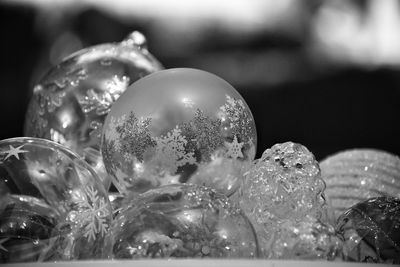 Close-up of crystal ball