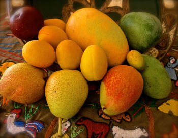 Close-up of fruits in market