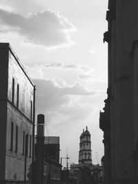 Low angle view of buildings against sky