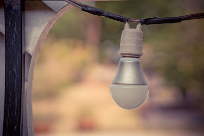 Close-up of light bulb