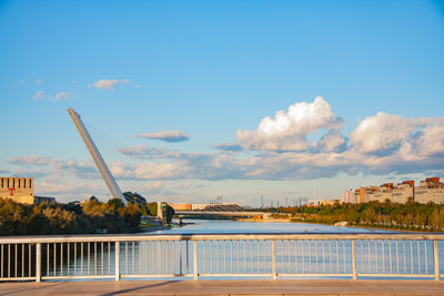 Scenic view of river against sky