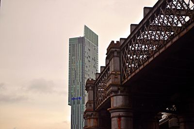 Low angle view of building against sky