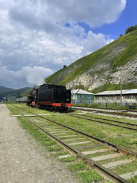 Train on railroad track