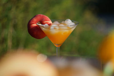 Close-up of drink on table