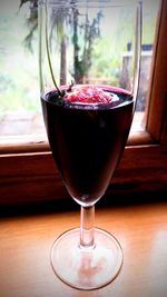 Close-up of drink on table