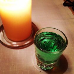 Close-up of drink on table