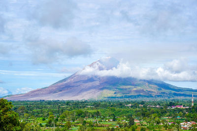 Scenic view of landscape against sky