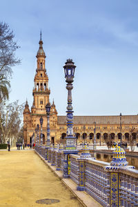 Plaza de espana  was built in seville, spain, in 1928 for ibero-american exposition