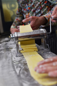 Mens working with loving pizza