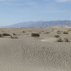 Scenic view of desert against sky