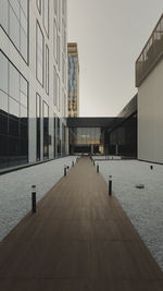 Empty corridor of building